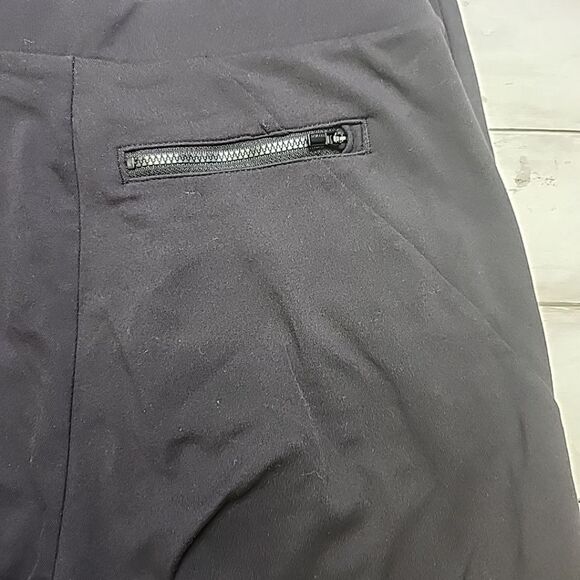 Athleta Venice Pintuck High Waisted Ankle Pants Pull-On Work Casual Black XS - Picture 8 of 13